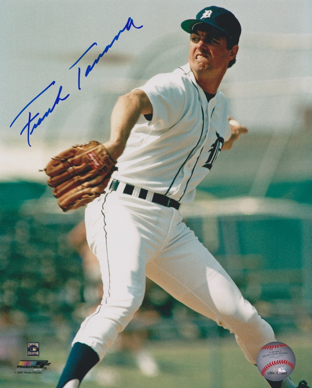 Frank Tanana Detroit Tigers MLB 8x10 Autographed Photograph - Side Pitch