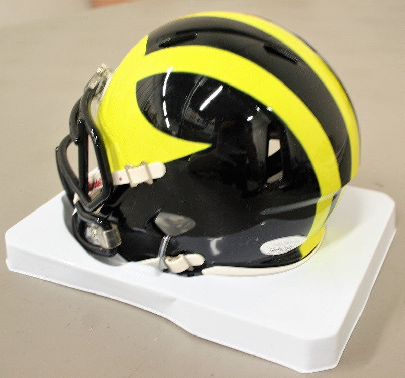 Rashan Gary Autographed Michigan Mini Helmet JSA Certified