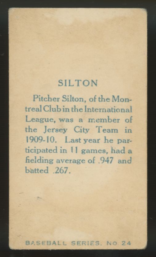 1912 C46 Imperial Carl Sitton #24 VG/EX