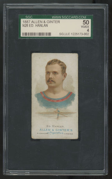 1887 Allen & Ginter Ed. Hanlan #N28 SGC 4