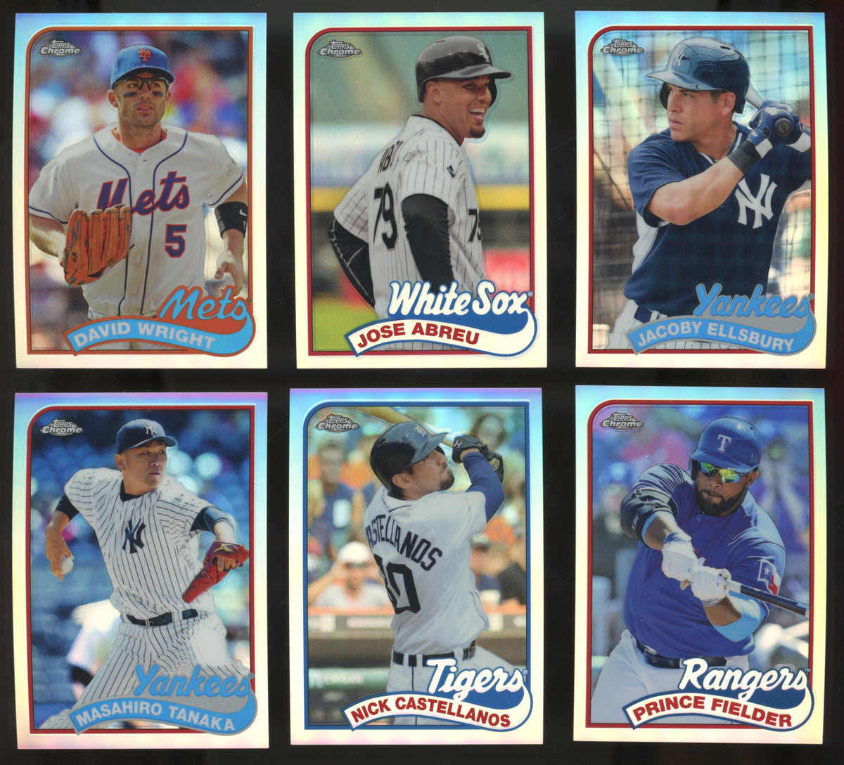 2014 Topps Chrome Refractor Complete Set (25/25)