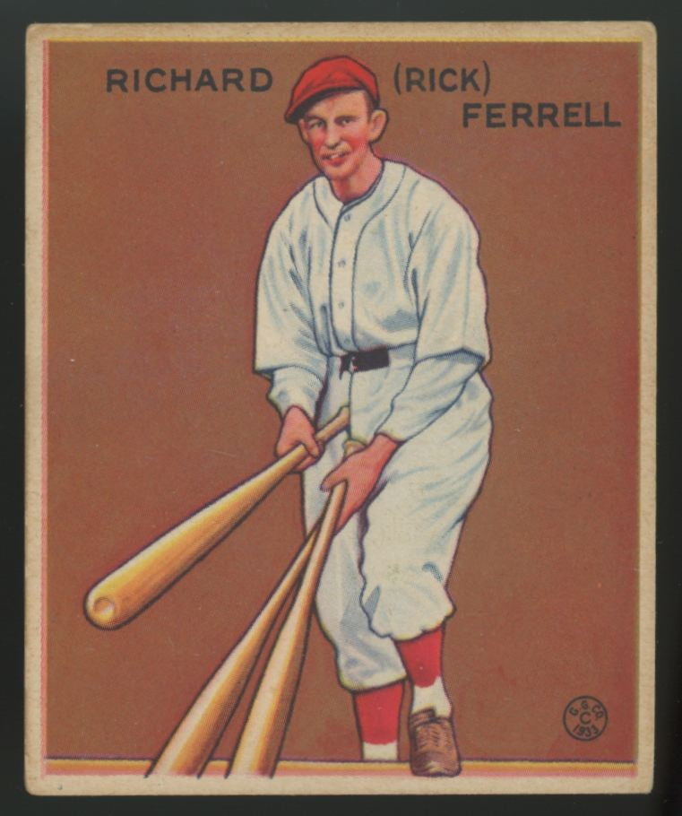 1933 Goudey Richard "Rick" Ferrell #197 VG/EX