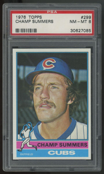 1976 Topps Champ Summers RC #299 PSA 8