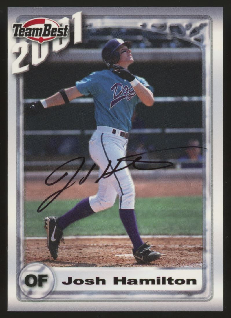 2001 Team Best Josh Hamilton On Card Auto