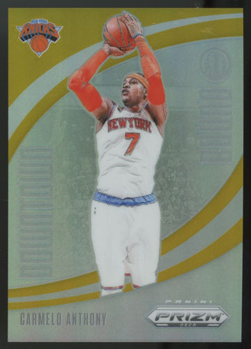 2023-24 Panini Prizm Deca Carmelo Anthony Downtown Bound Gold /10 #24