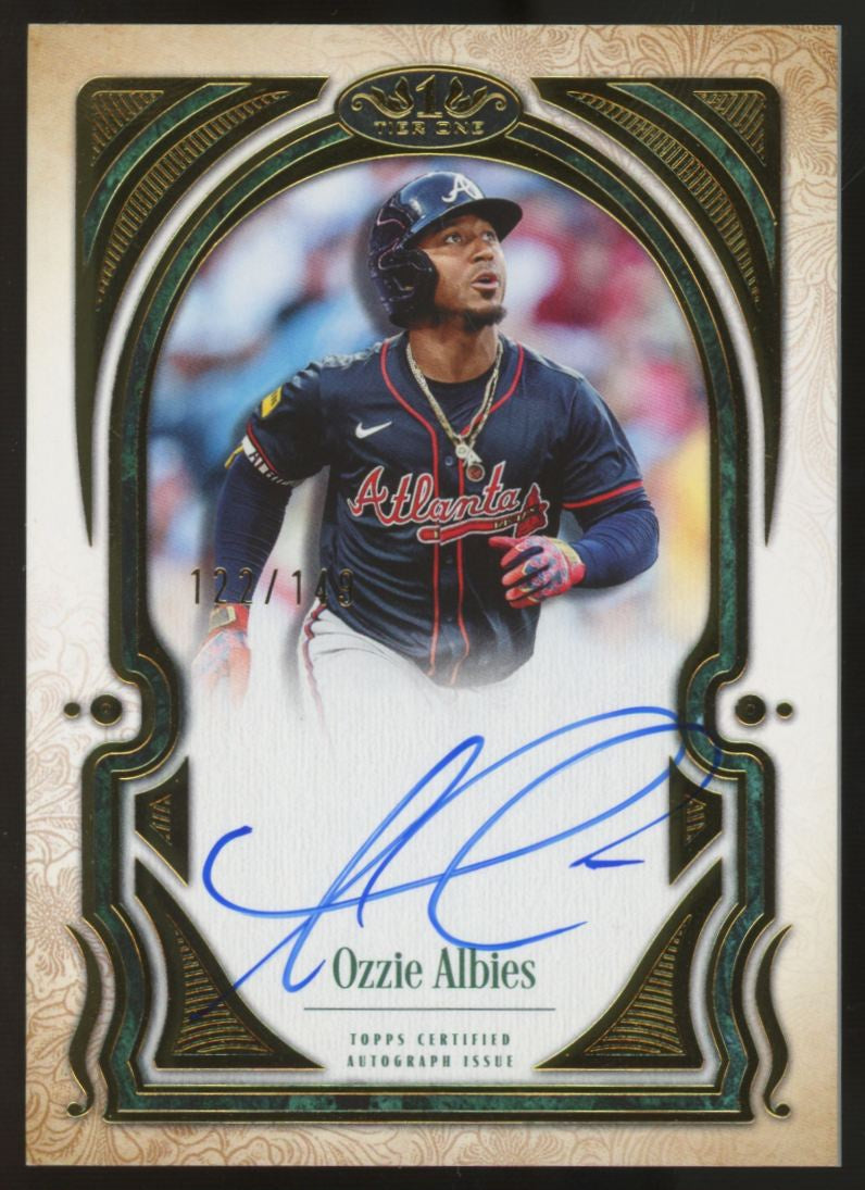 2026 Topps Tier One Ozzie Albies Talent Auto /149 #T1TA-0A