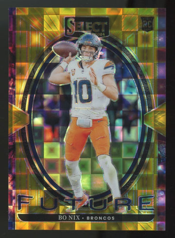 2024 Panini Select Bo Nix RC Future Gold Pandora /10 #7