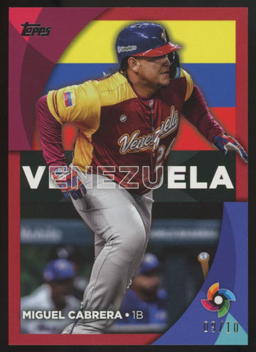2023 Topps Series 2 Miguel Cabrera World Classic Stars Red /10 #WBC-17