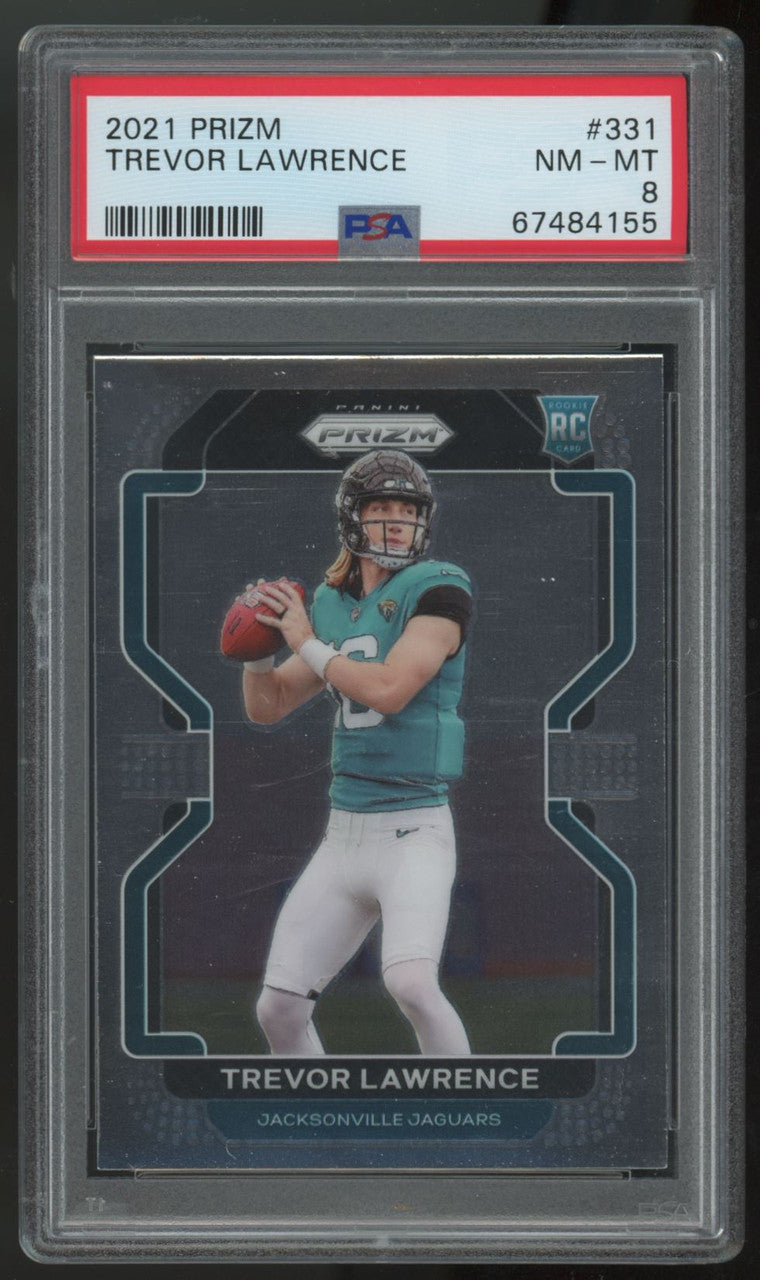 2021 Prizm Trevor Lawrence RC #331 PSA 8