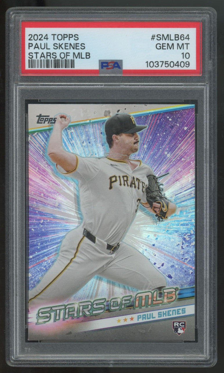 2024 Topps Update Paul Skenes RC Stars Of MLB #SMLB-64 PSA 10