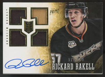 2013-14 Panini Prime Rickard Rakell RC Patch Auto RPA /199 #190