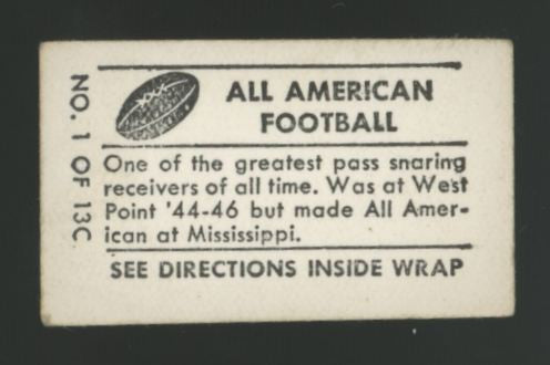1948 Topps Magic Barney Poole All American Football #1 G/VG