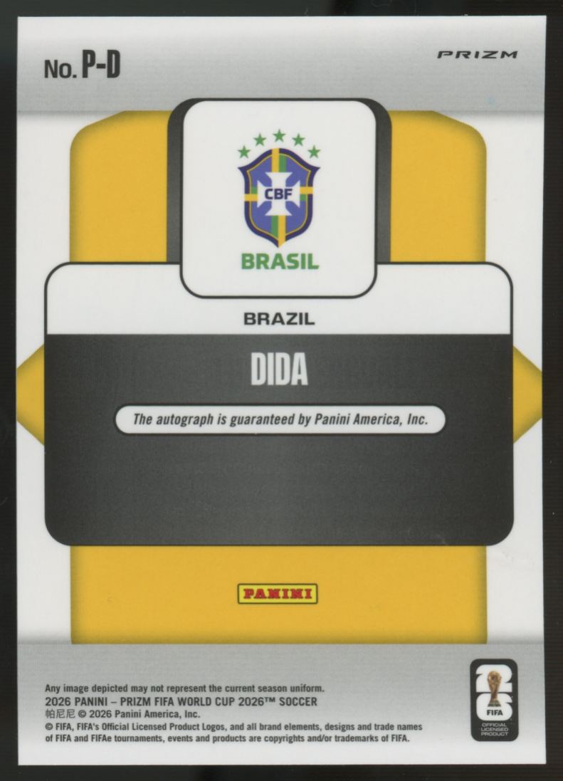 2026 Prizm FIFA World Cup Dida Penmanship Wave Auto #P-D