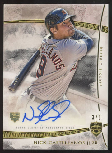 2014 Topps Supreme Nick Castellanos RC Auto Black /5 #SA-NC