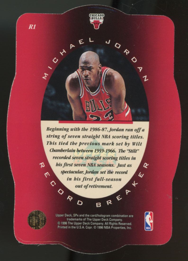1996-97 Upper Deck SP Michael Jordan Record Breaker Die-Cut #R1