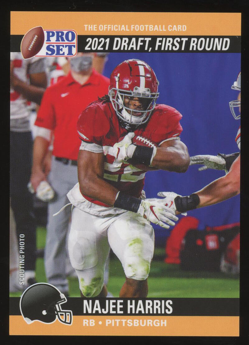 2021 Leaf Pro Set Draft Day - NAJEE HARRIS Rookie VARIATION - Black Helmet PR/243 SSP! - PSDD10