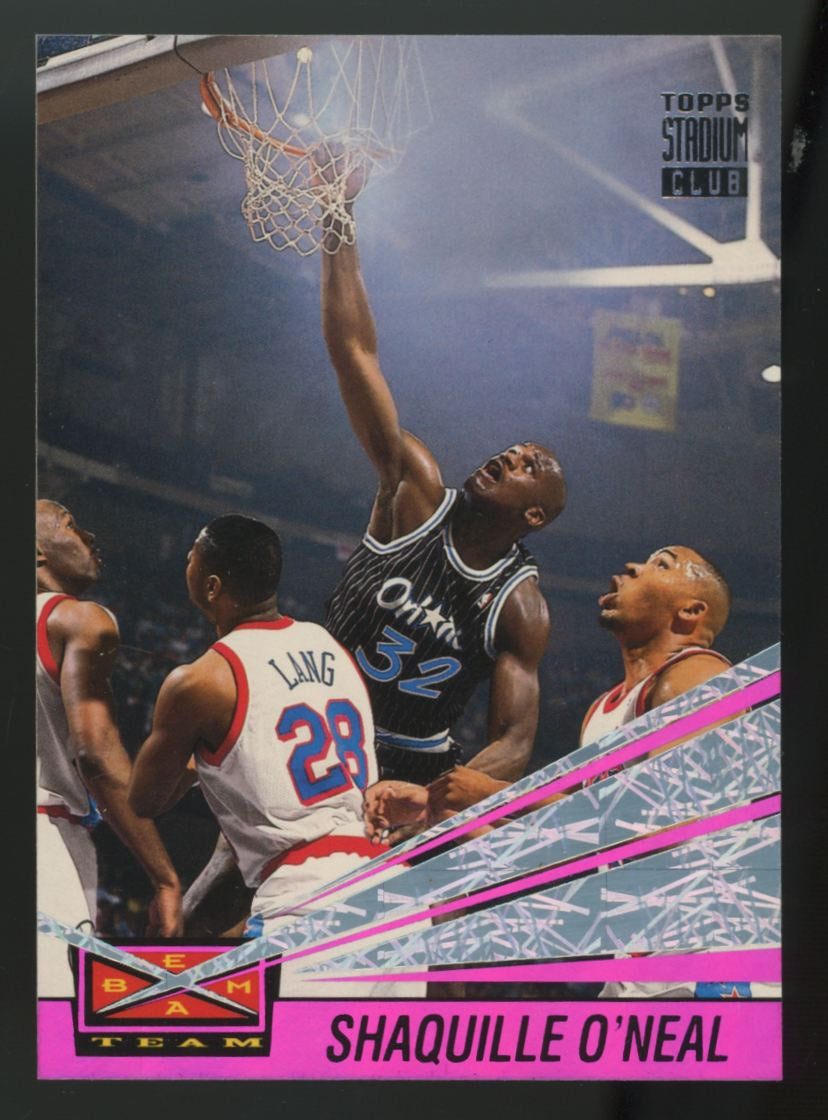 1993-94 Topps Stadium Club Shaquille O'Neal Beam Team #1 "A"