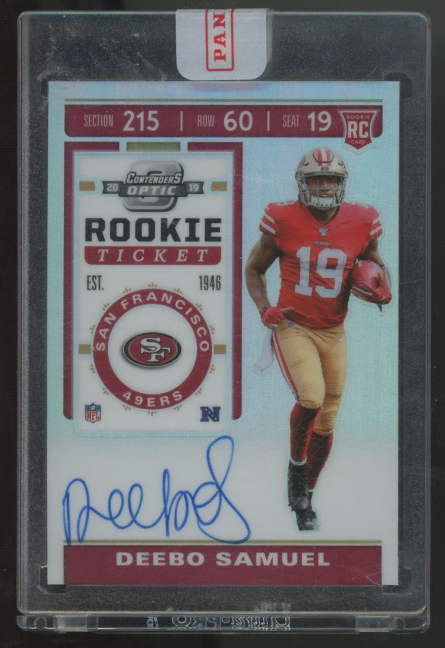 2019 Panini Contenders Optic Deebo Samuel RC Rookie Ticket Auto #111