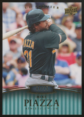 2008 Upper Deck Premier Mike Piazza Blue /15 #162