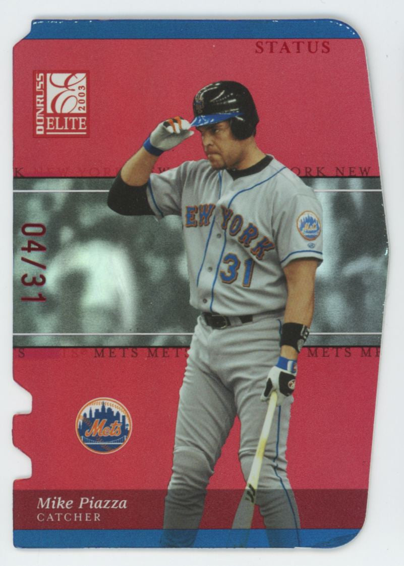 2003 Donruss Elite Mike Piazza Status /31 #135
