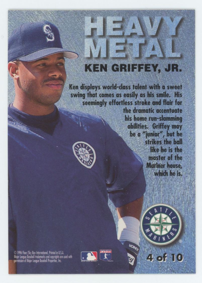 1996 Skybox Metal Universe Ken Griffey Jr. Heavy Metal #4