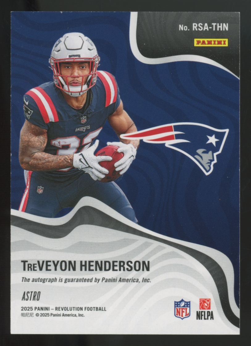 2025 Panini Revolution TreVeyon Henderson RC Astro Auto #RSA-THN