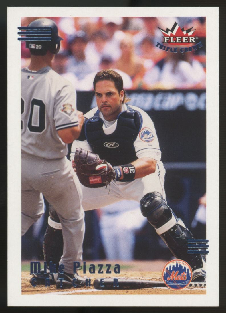 2002 Fleer Triple Crown Mike Piazza Blue RBI Parallel /94 #141