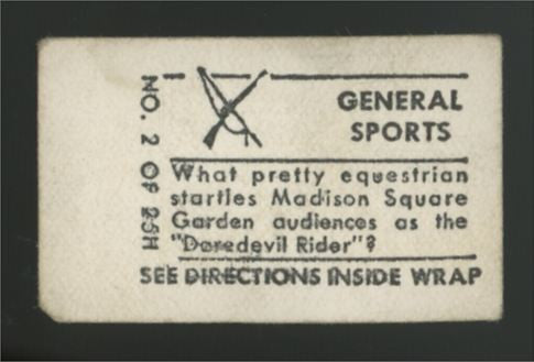 1948 Topps Magic Bernice Dossey General Sports #2 F/G