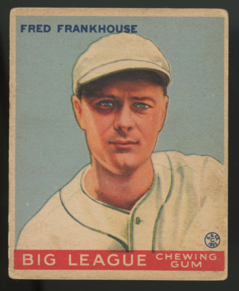 1933 Goudey Fred Frankhouse #131 VG