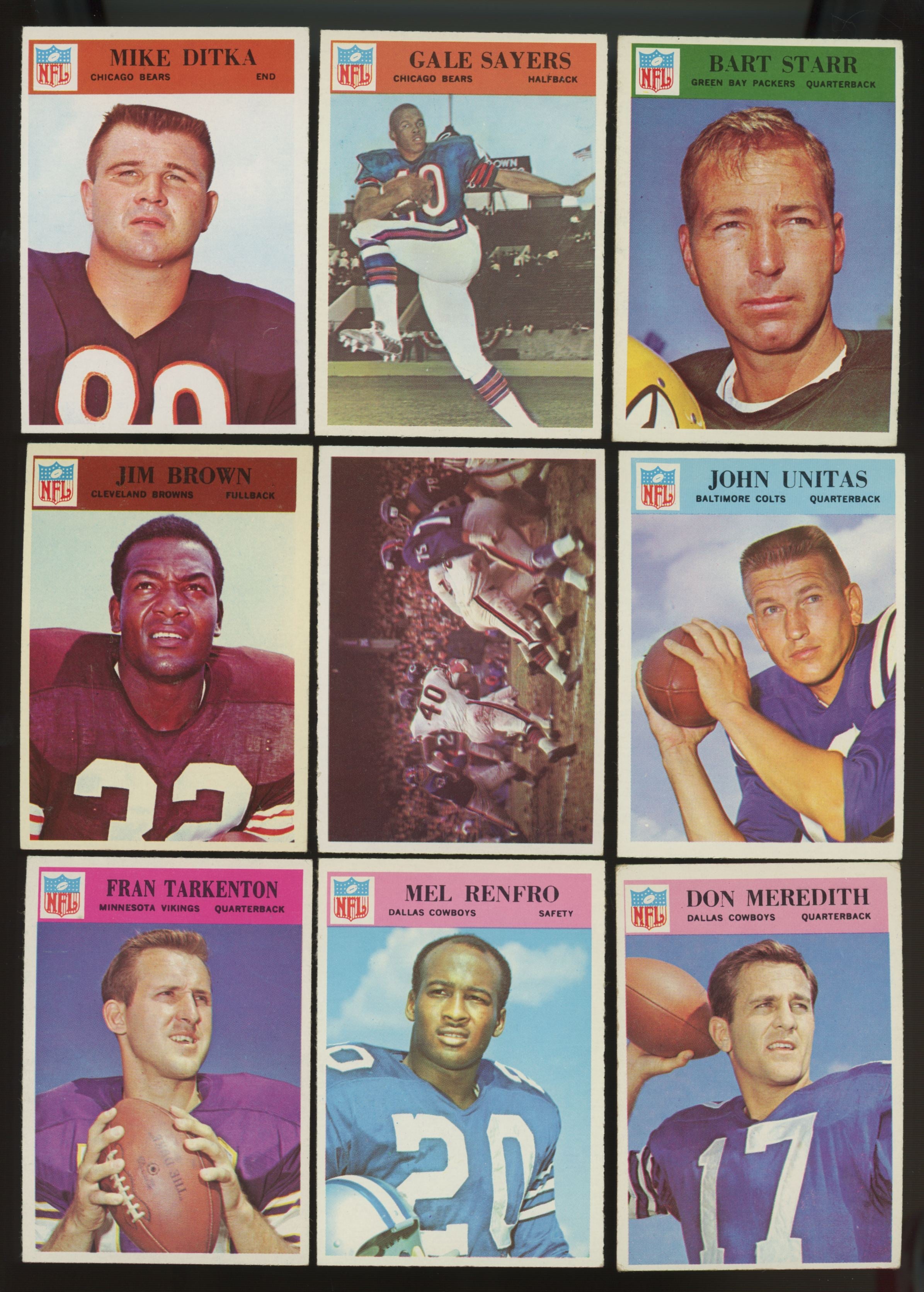 1966 Philadelphia Football Near Complete Set (192/198) EX-NM