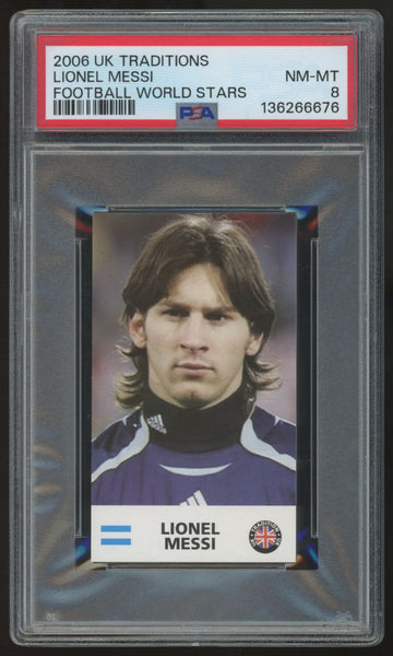 2006 UK Traditions Lionel Messi World Stars PSA 8 *676