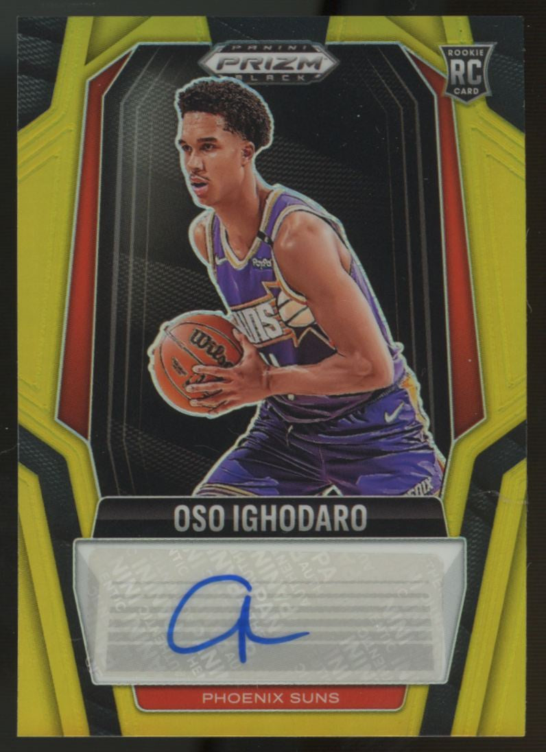 2024-25 Prizm Black Oso Ighodaro RC Signatures Gold Auto /10 #RS-OSO