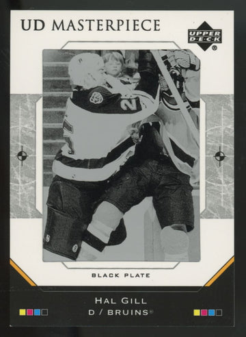 2005-06 UD Series 2 Hal Gill Masterpiece Black Printing Plate 1/1 #MP-261