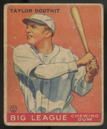 1933 Goudey Tayor Douthit #40 Poor