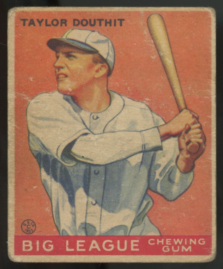 1933 Goudey Tayor Douthit #40 Poor