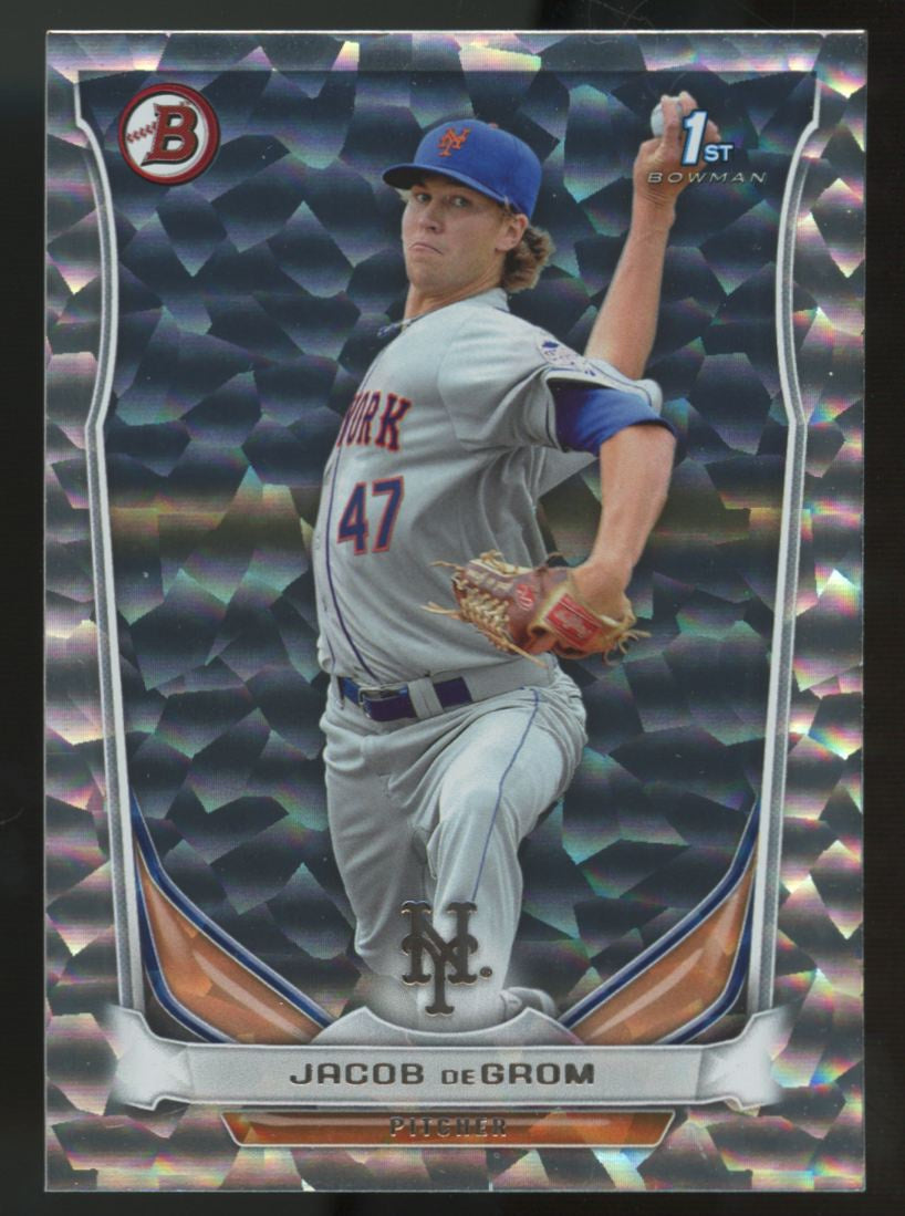 2014 Bowman Prospects Jacob DeGrom 1st Silver Ice #BP73