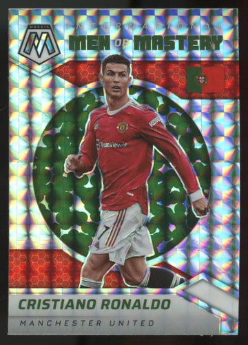 2021-22 Mosaic Premier League Cristiano Ronaldo Intl Men of Mastery Prizm #15