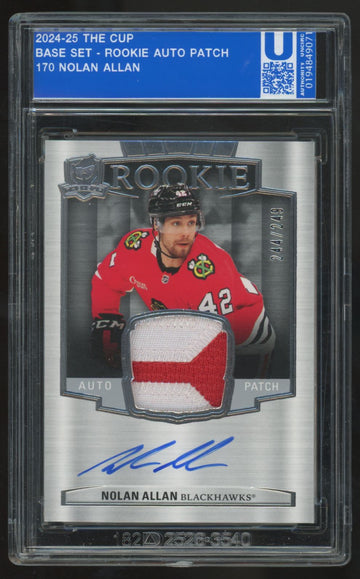 2024-25 Upper Deck The Cup Nolan Allan RC Patch Auto RPA /249 #170