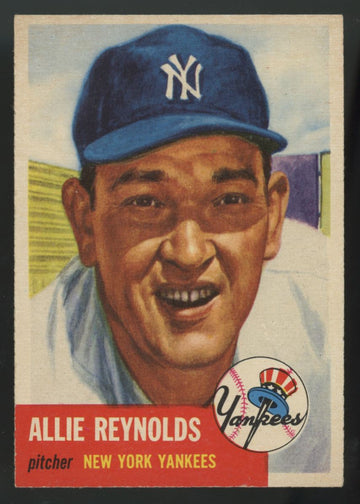 1953 Topps Allie Reynolds #141 EX