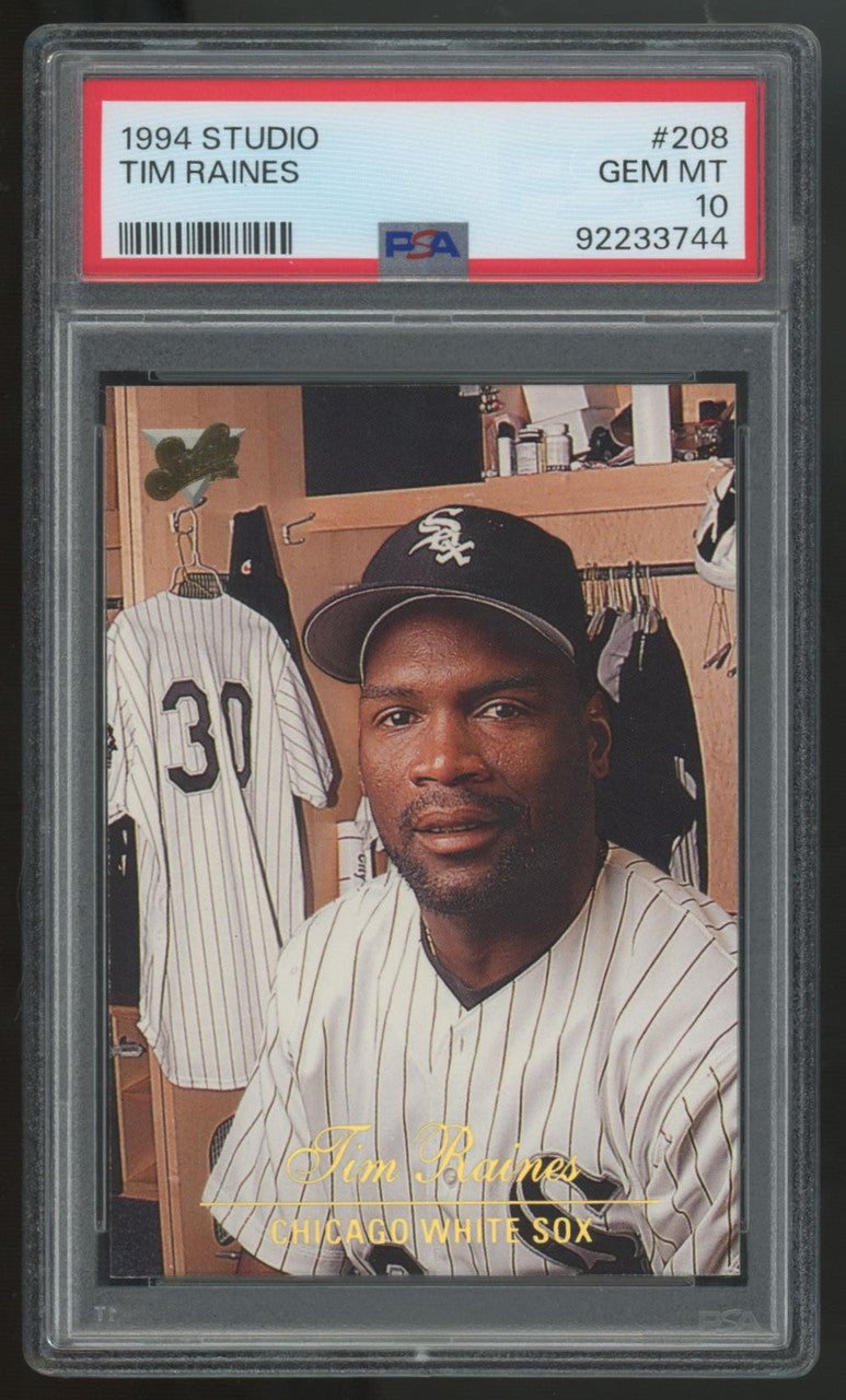 1994 Studio Tim Raines #208 PSA 10