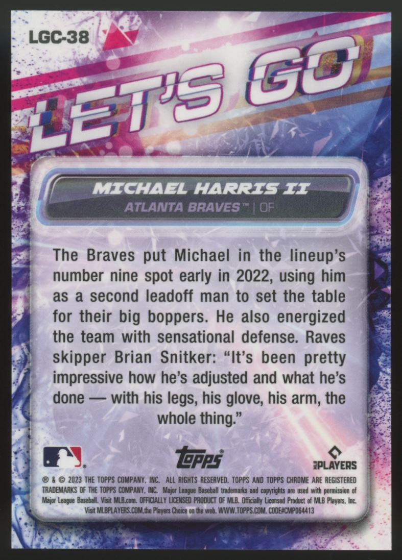 2023 Topps Chrome Michael Harris II Let's Go RC SSP #LGC-38