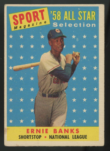 1958 Topps Ernie Banks All Star #482 VG-VG/EX