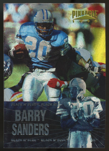 1996 Pinnacle Barry Sanders Black N' Blue #10