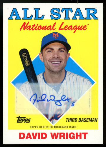 2014 Topps Archives David Wright '88 All Star Auto /10 #RC-DW