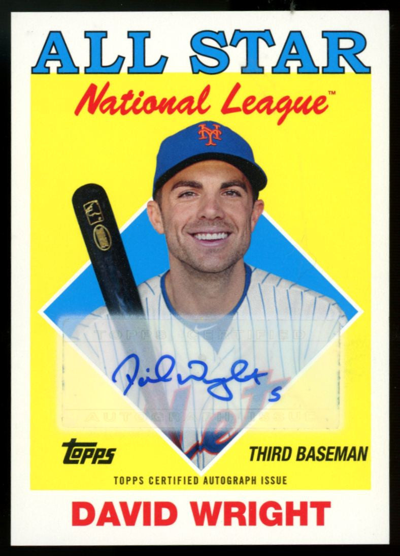 2014 Topps Archives David Wright '88 All Star Auto /10 #RC-DW