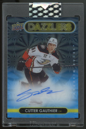 2024/25 UD Clear Cut Cutter Gauthier Dazzlers Auto Blue #DA-CG