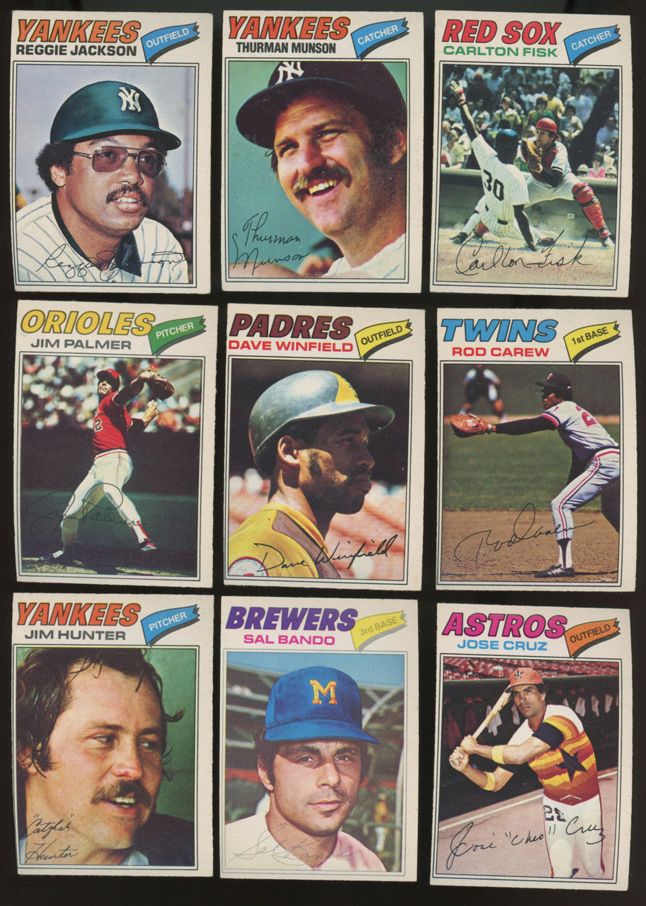1977 O Pee Chee Baseball Lot of 53 EX/EX-MT