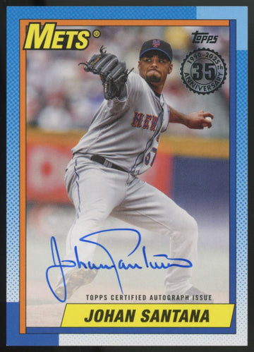 2025 Topps Series One Johan Santana 1990 Auto #90A-JS