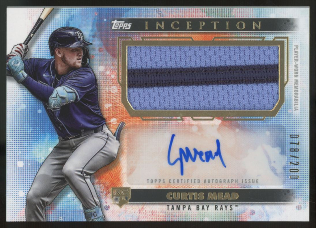 2024 Topps Inception Curtis Mead RC Patch Auto RPA /299 #APC-CME