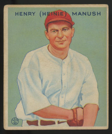 1933 Goudey Henry "Heinie" Manush #107 VG+